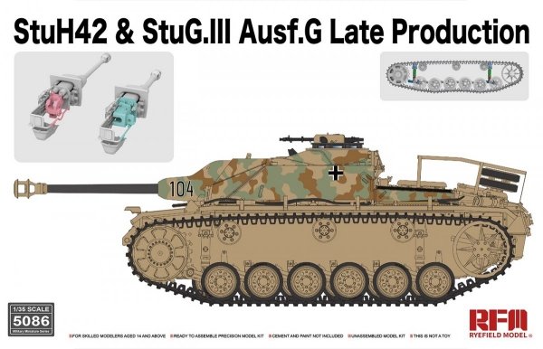 RFM-5086 StuH42 &amp; StuG.III Ausf.G Late Production 1/35