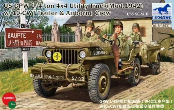 Bronco CB35106 US GPW 1/4 ton 4/4 Utility Track