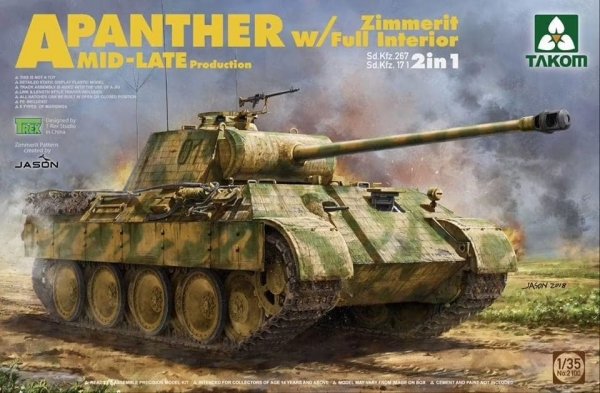 Takom 2100 Panther A- Zimm. w/ Int. Mid-Late Prod.