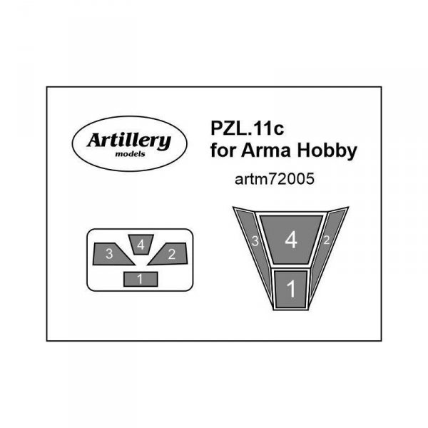 Fly ARTM72005 PZL.11c for Arma Hobby  maska