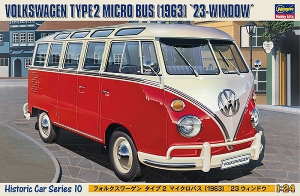 Hasegawa HC10-21210 Vw Type 2 Bus 1/24