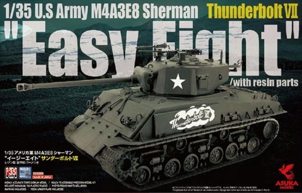 Asuka 35-040 U.S Army M4A3E8 Sherman &quot;Easy Eight&quot; Thunderbolt VII 1/35