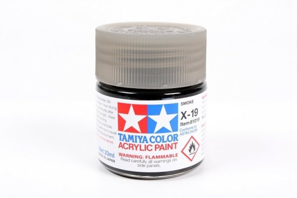 Tamiya 81019 X-19 Smoke 23ml