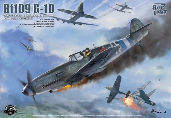 Border Model BF-013 Bf 109 G-10 w/ WGr.21 &amp; Full Engine and Weapon Interior 1/35