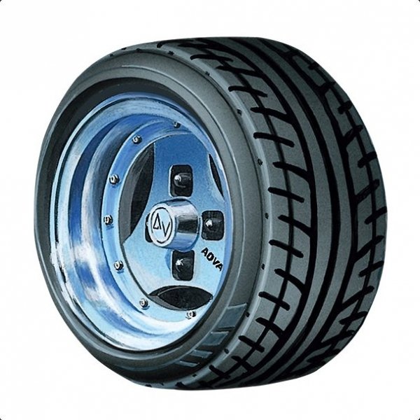 Aoshima 05546 1/24 TP#90 Advan A3A Short-Rim 14inch