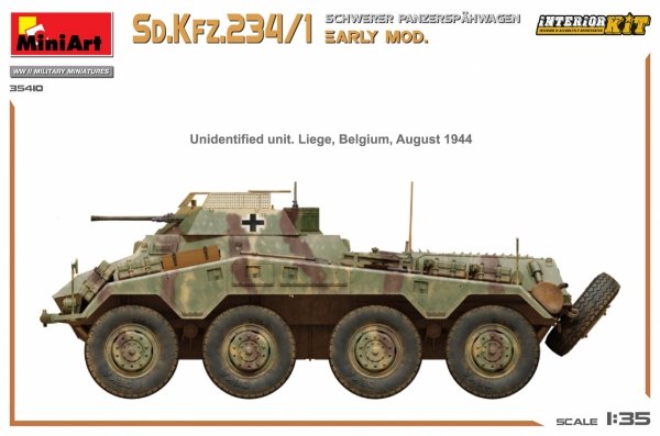 Mini Art 35410 Sd. Kfz. 234/1 Schwerer Panzerspahwagen Early Mod. Interior Kit 1/35