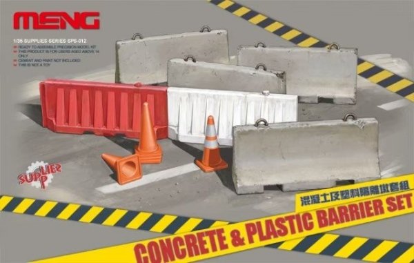 Meng SPS-012 Concrete&amp;Plastic Barr. 1/35