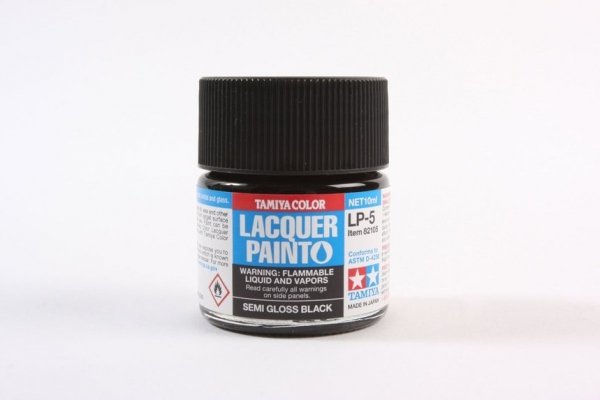 Tamiya 82105 LP-5 Semi Gloss Black 10 ml