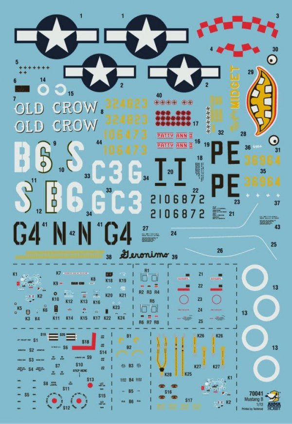 Arma Hobby 70041 Mustang P-51B 1/72