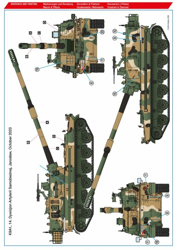 Hobby 2000 35005SE K9A1 'Thunder' Polish Army SPH - Special Edition 1/35