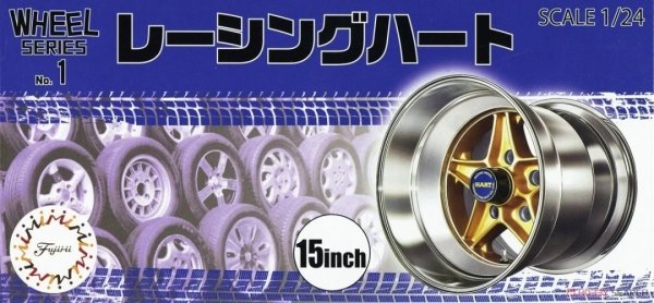 Fujimi 193694 1/24 WHEEL-01 Racing Haert 15inch