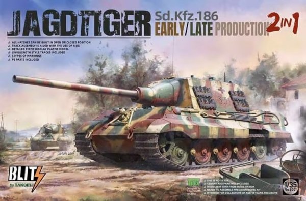 Takom-Blitz 8001 Sd.Kfz.186 Jagdtiger 2in1 1/35