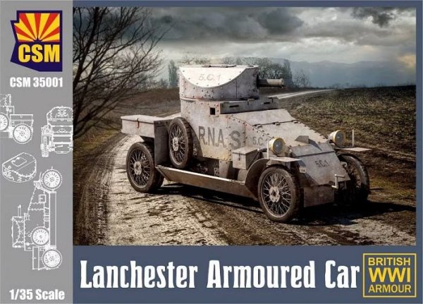 Copper State Models 35001 Lanchester Armoured Car British WWI Armour