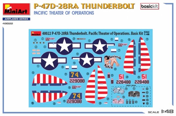 Mini Art 48022 P-47D-28RA Thunderbolt Pacific Theater 1/48