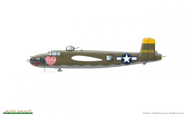 Eduard 2139 B-25J Mitchell GUNN's BUNNY Limited edition 1/72