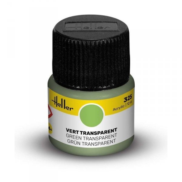 Heller Acrylic Paint 325 Green Transparent 12 ml