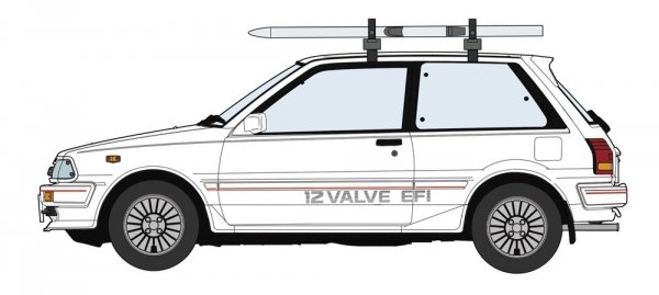 Hasegawa 20610 Toyota Starlet EP71 Si White Limited (3 Door) 'Ski Version' 1/24