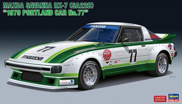 Hasegawa 20661 Mazda Savanna RX-7 (SA22C) 1979 Portland Car No.77 1/24