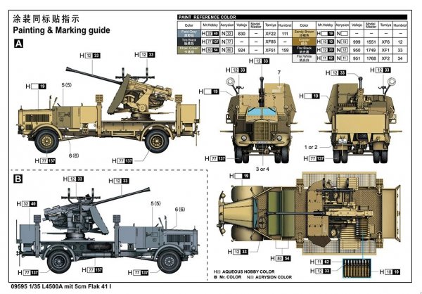 Trumpeter 09595 L4500A mit 5cm Flak 41 I 1/35