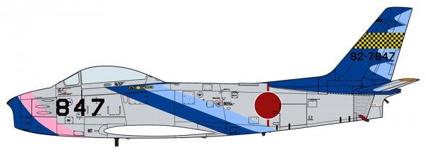 Hasegawa 07526 F-86F-40 Sabre 'Blue Impulse First Scheme Wingman' 1/48