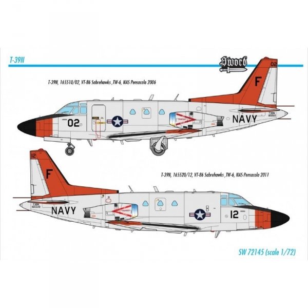 Sword 72145 T-39N Sabreliner 1/72