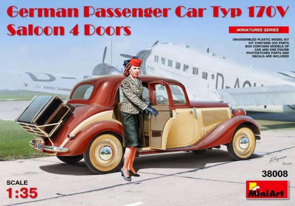 Mini Art 38008 German car type 170V Saloon 4 doors 1/35