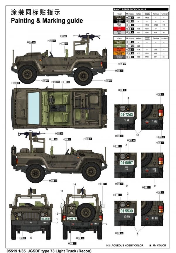 Trumpeter 05519 Jgsdf Type 73 L.Tru