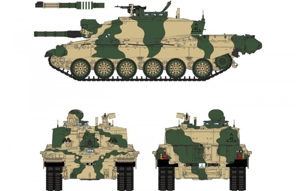 RFM-5062 Challenger 2 British Main Battle Tank with workable track links