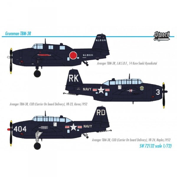Sword 72132 TBM -3R Avenger 1/72