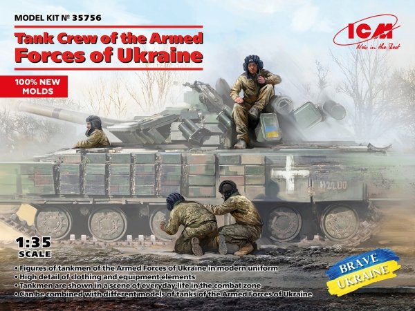 ICM 35756 Tank Crew of The Armed Forces of Ukraine 1/35