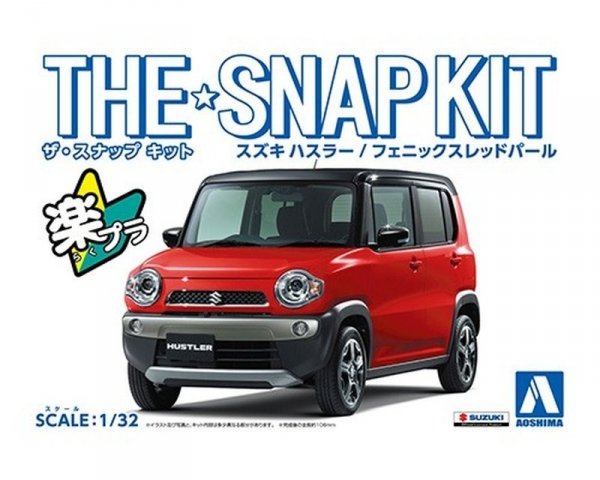 Aoshima 05414 1/32 SNAP KIT#01-A Suzuki Hustler (Phoenix Red Pearl)