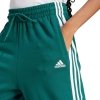 Spodnie damskie adidas Essentials 3-Stripes French Terry Loose-Fit zielone IL3448 rozmiar:M