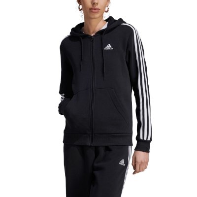 Bluza damska adidas Essentials 3-Stripes Full-Zip Fleece czarna HZ5743 rozmiar:XS