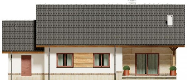 Projekt domu Luana II - wersja z garażem