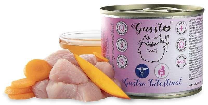 Gussto Gastro Intestinal 200g puszka Mokra karma dla kotów z problemami żołądkowo-jelitowymi