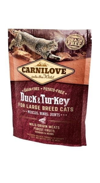 Carnilove Duck&amp;Turkey Large Breed Cats 400g dla Kotów Dużych Ras