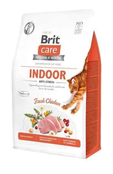 Brit Care Indoor Kot 7kg z formułą antystresową dla kotów niewychodzących z domu