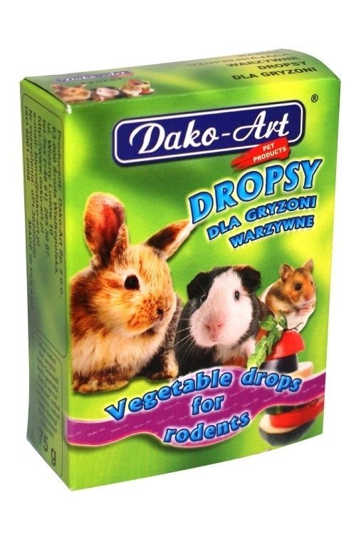 Dako-Art Dropsy Warzywne 75g Przysmak dla gryzoni