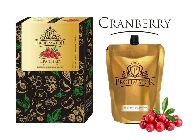 Bezalkoholowy koncentrat do przygotowywania napojów alkoholowych ŻURAWINA 300ml