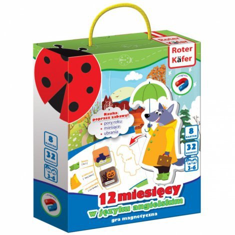 Gra Magnetyczna 12 miesięcy w języku angielskim rk2201-08