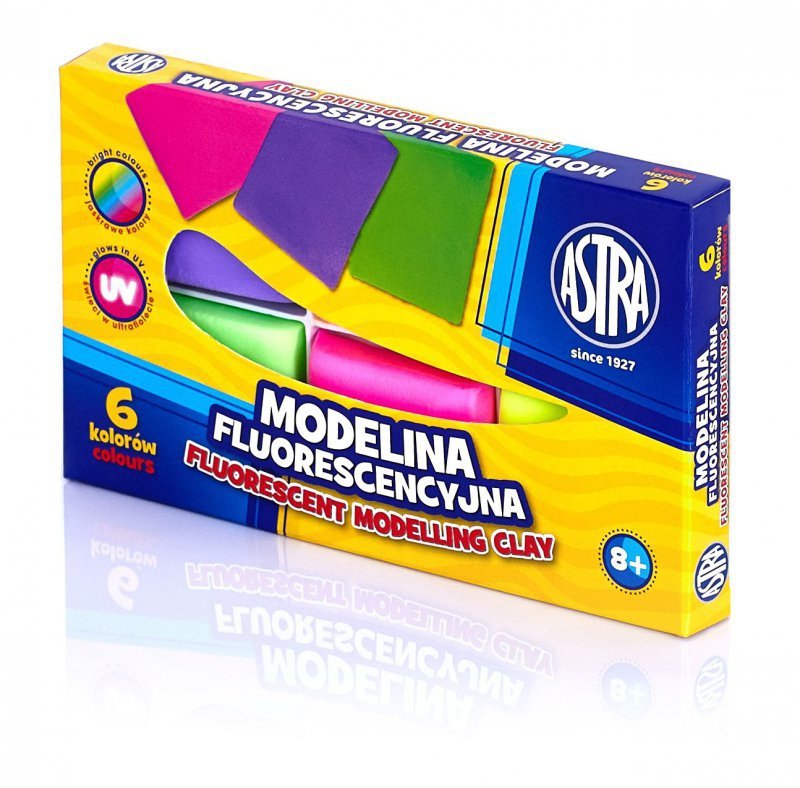 Modelina Astra fluorescencyjna 6 kolorów