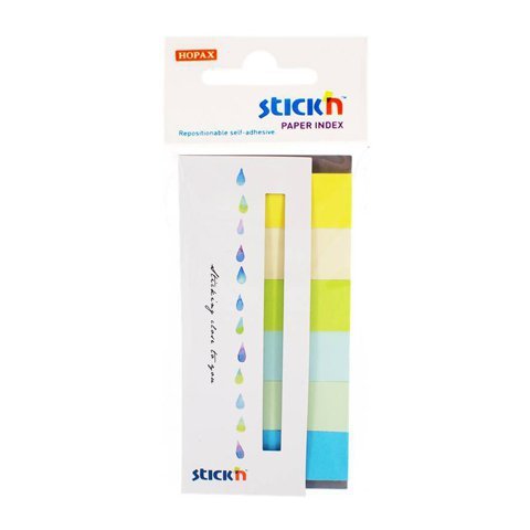 Zakładki indeksujące papierowe 45X15Mm 6 kolorów neonowych Summer 180 kartek