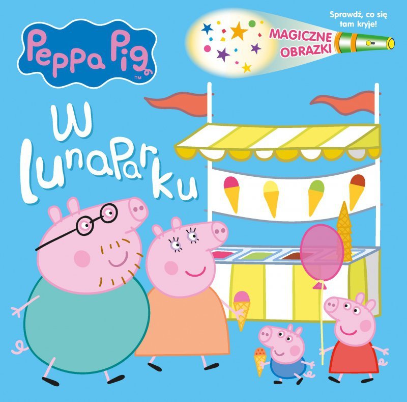 W lunaparku. Magiczne obrazki.  Świnka Peppa