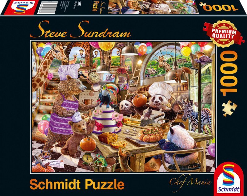 Puzzle 1000 PQ Zwierzaki w kuchni S. Sundram 109088
