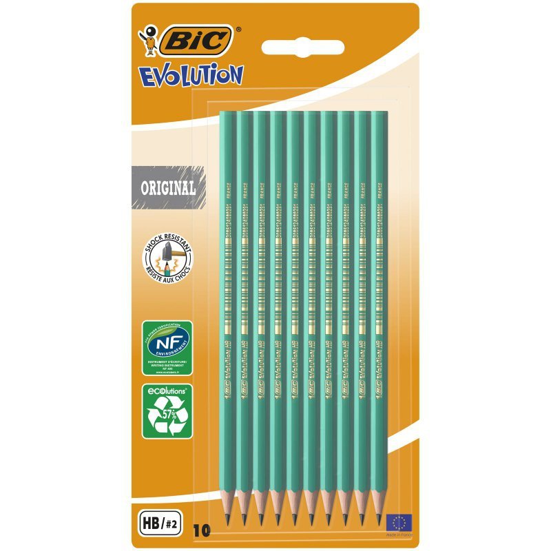 Ołówek bez gumki HB BIC Evolution Original650 Large Blister 10 szt.