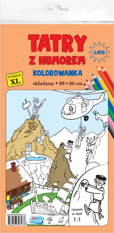 Kolorowanka XL Tatry z humorem - kolor
