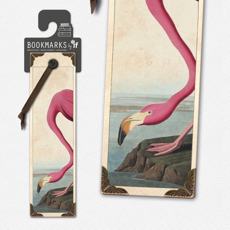 Zakładka Vintage 15806 Flamingi IF
