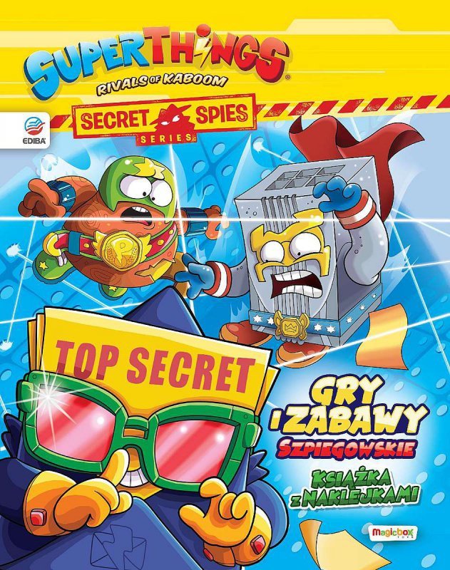 SuperZings. Książka z naklejkami. seria Secret Spies