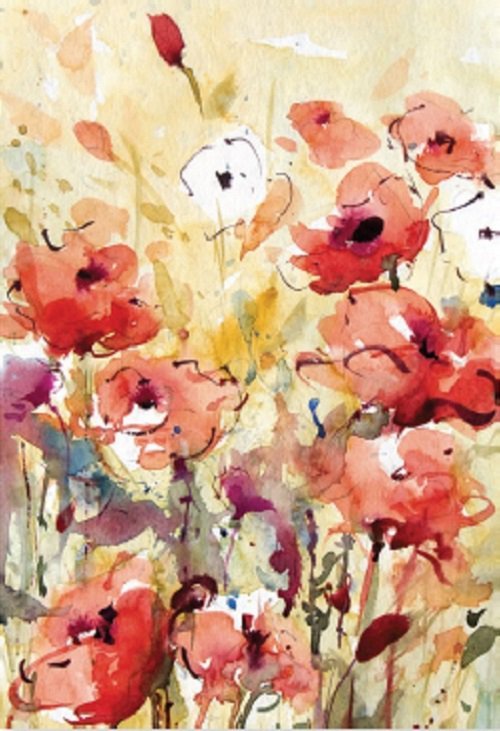 Karnet akwarela Maki 12x18 cm + koperta B-BJ 202 385