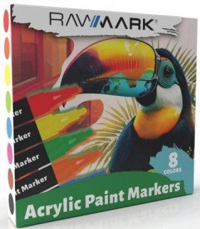 Markery akrylowe RAWMARK 12 kolorów
